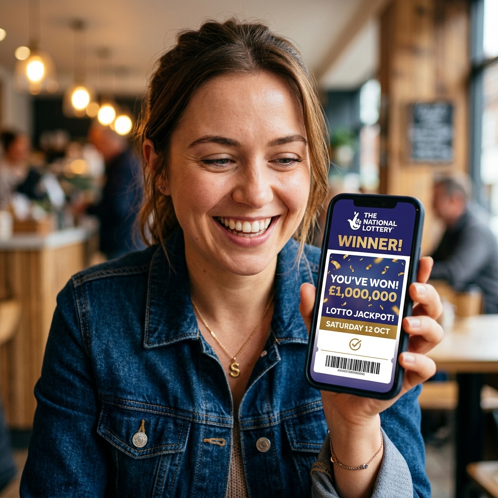 Winning Ticket on Phone